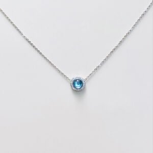 Aquamarine Silver Necklace: Oceanic Serenity & Timeless Elegance